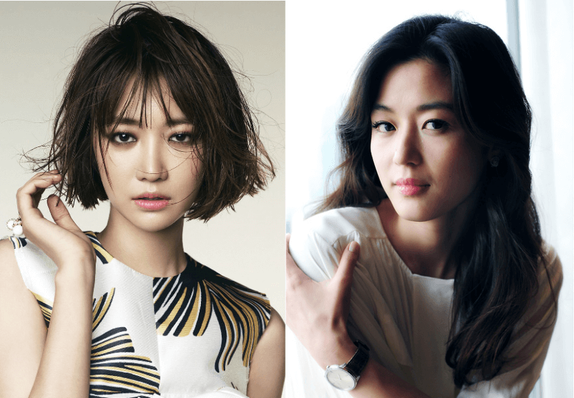 Корейские актрисы-трендсеттеры Го Чжун Хи и Чон Чжи Хён.